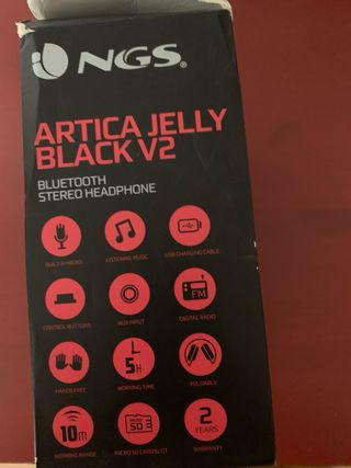 Auriculares  NGS Artica Jelly Black V2