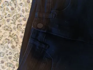 Pantalón corto negro denim