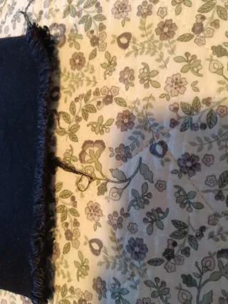 Pantalón corto negro denim