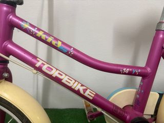 Bicicleta infantil TOPBIKE morada 14”