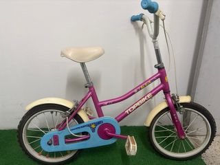 Bicicleta infantil TOPBIKE morada 14”