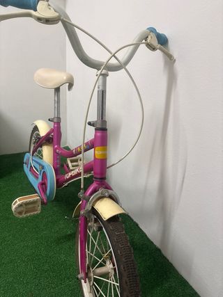Bicicleta infantil TOPBIKE morada 14”