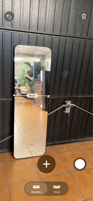 Espejo de pared negro