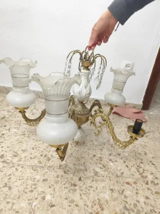 Lámparas de lágrimas dorada y rosa( dos unidades)