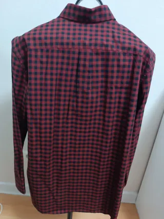 Camisa Fred Perry cuadros burdeos y negro