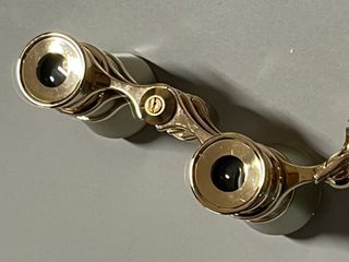 Mini binocolo da teatro 3x25 in metallo + manopola