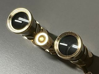 Mini binocolo da teatro 3x25 in metallo + manopola