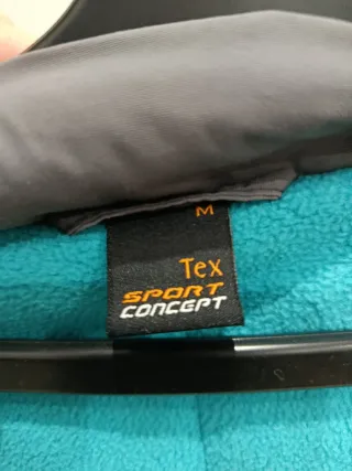 Cazadora nieve mujer gris y turquesa