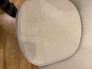 Butaca beige de tela