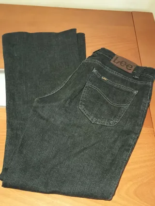 Pantalón Jeans Felton Lee negro mujer