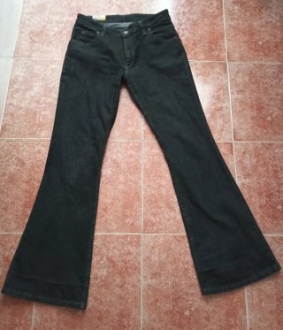 Pantalón Jeans Felton Lee negro mujer