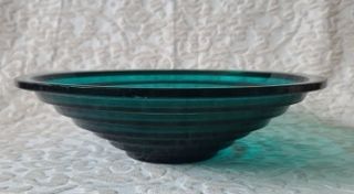 Frutero de vidrio verde reciclado