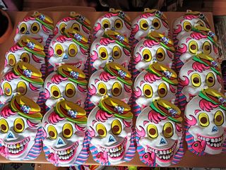 Lote 20  Máscaras Esqueleto Día de Muertos.
