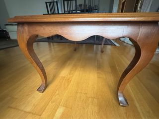 Mesa centro madera y cristal