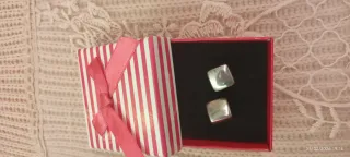 Pendientes Cuadrados Plata