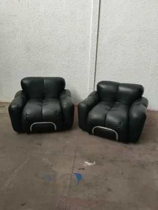 Alquiler Sillones Piel Mid Century