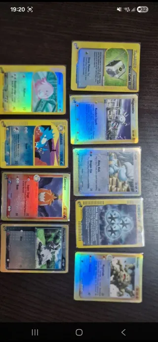 Lotto 9 Carte Vintage Pokemon Reverse Foil