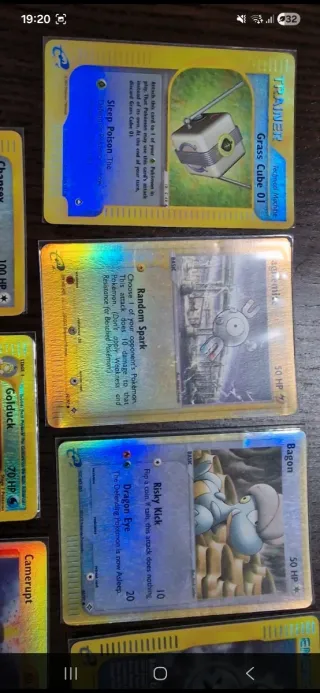 Lotto 9 Carte Vintage Pokemon Reverse Foil