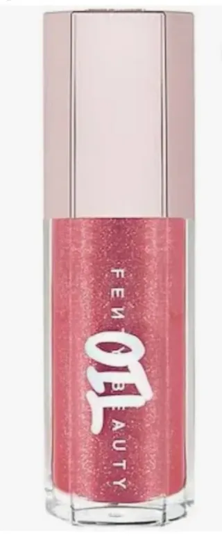 Gloss Oíl Fenty Beauty Rosa en el tono fussy.