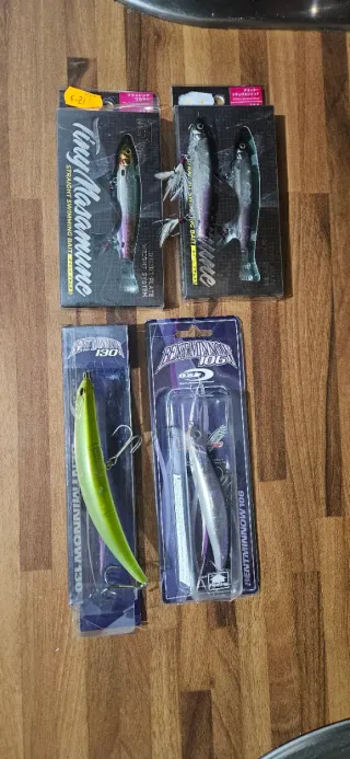 Tiny Masamune y Bent Minnow Señuelos Pesca