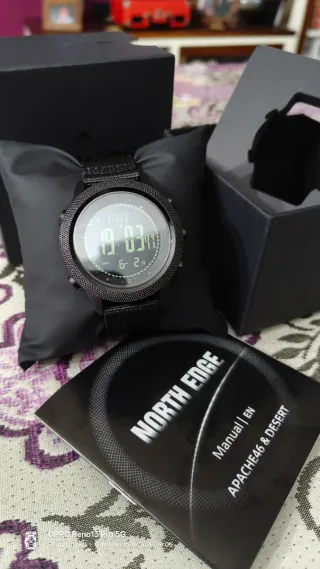 Reloj NORTH EDGE Militar Deportivo Negro Apache