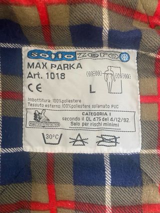 Parka da lavoro Sottozero tg L