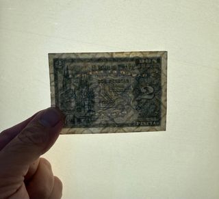Billete 2 Pesetas Octubre 1937