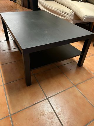 Mesa IKEA LACK baja negra de madera