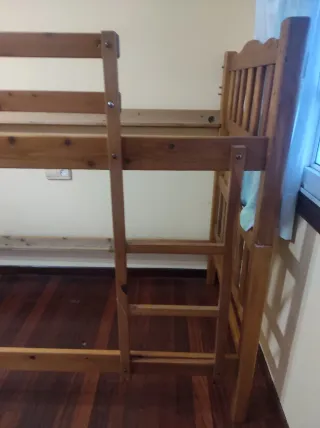 Litera de madera pino 90cm