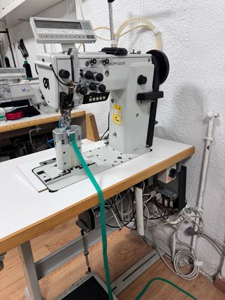 Máquina coser industrial triple arrastre