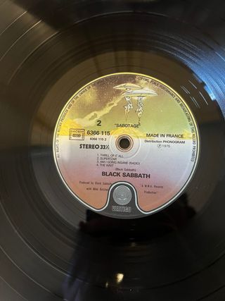 Black Sabbath - Sabotage LP 1975 FRA
