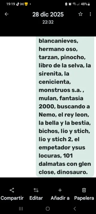 Colección Películas Disney DVD (Español)