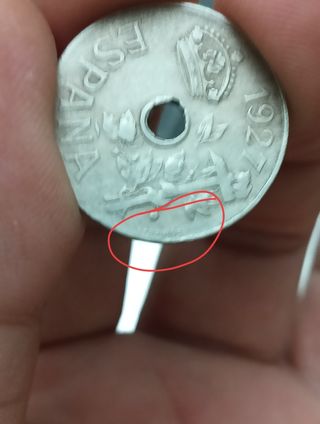 Monedas 25 céntimos Española 1927 40€/unidad