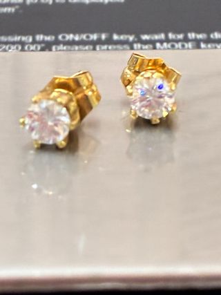 Pendientes Oro 18k Diamantes Naturales 1.12 Ct