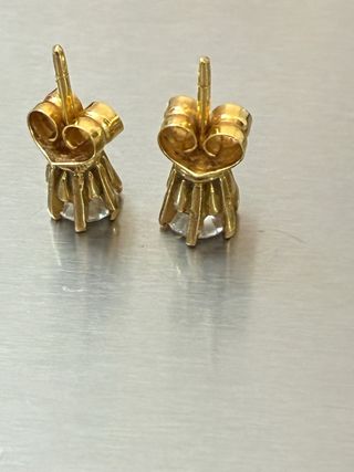 Pendientes Oro 18k Diamantes Naturales 1.12 Ct