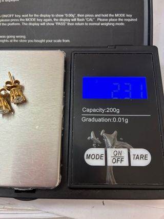 Pendientes Oro 18k Diamantes Naturales 1.12 Ct