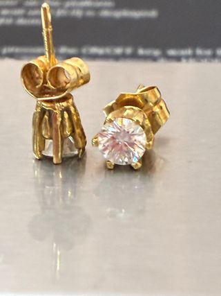 Pendientes Oro 18k Diamantes Naturales 1.12 Ct