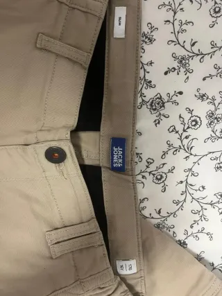 Pantalones cargo Jack & Jones beige Talla M