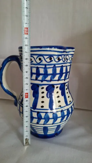 3 JARRAS VINTAGE CERÁMICA Talavera Artesa