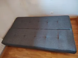 Sofá Cama Gris Tela 190x110