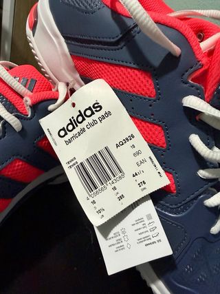 Zapatillas Adidas Hombre Talla 44.5 Azul/Rosa