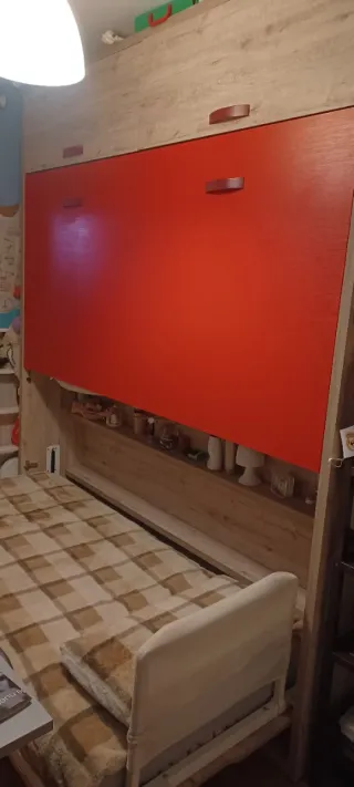 Litera abatible madera y plástico