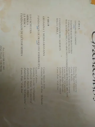 Vinilo Mosaico Cantes Granadinos Flamenco