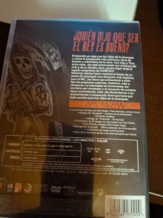 DVD Hijos de la Anarquía: Temporadas 1 a 7 COMPLET