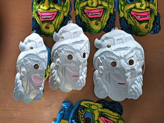 Lote 7 caretas bruja Halloween