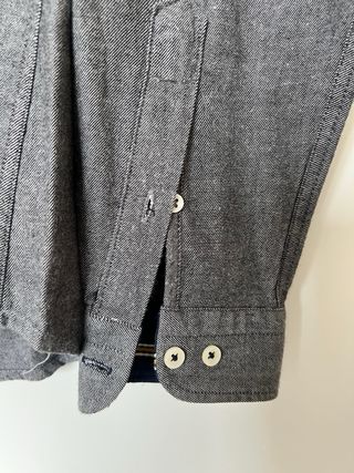 Camicia Zara Uomo Relaxed Fit Grigia Taglia S
