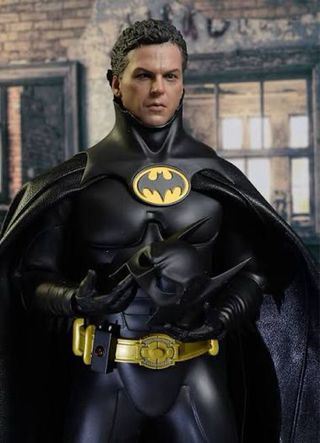 Testa Michael Keaton 1/6 con cappuccio