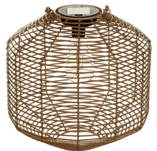 Lámpara Exterior Mimbre y Cristal Atmosphera