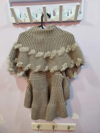 Chaqueta de punto con pelo Talla Única