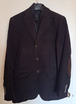 Chaqueta Americana Massimo Dutti Azul Marino Talla